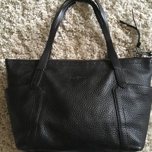 Cole Haan Black Pebble Leather Tote